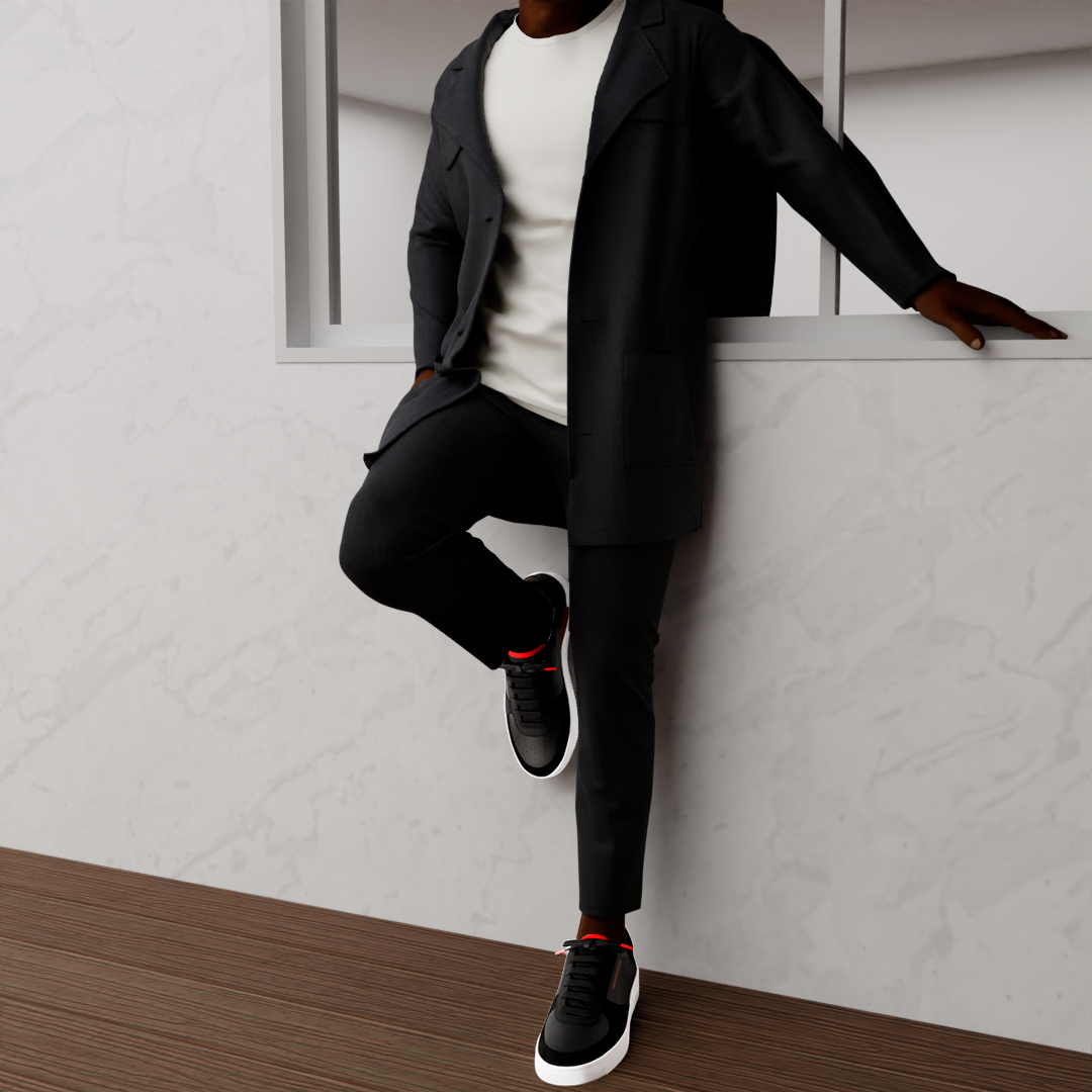 Men's Black Bold series Sneaker