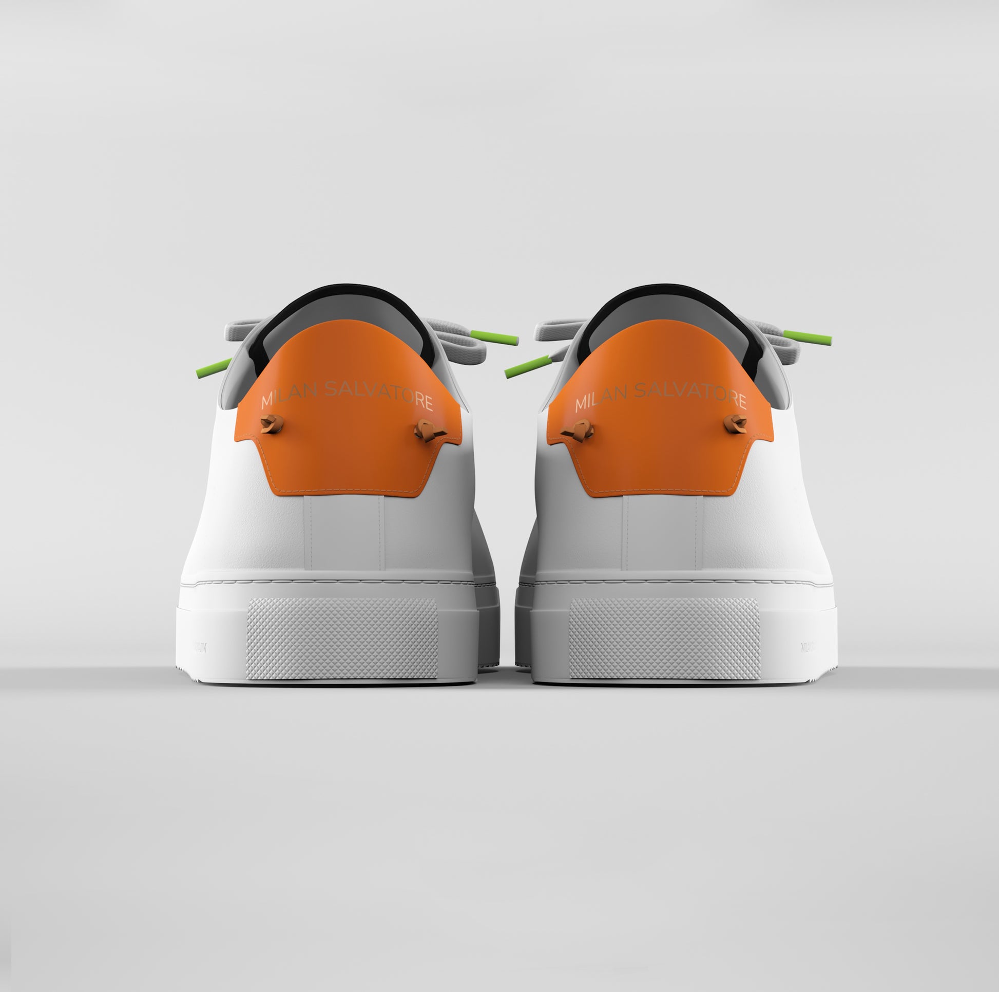 NewStylish Mens Casual Shoes Contrast orange high-top sneakers