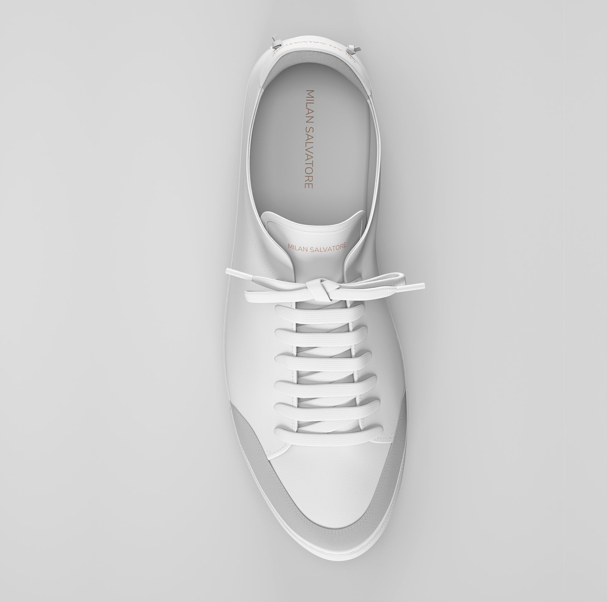 Men's White Everyday Sneaker Milan Salvatore ™ - Main Image