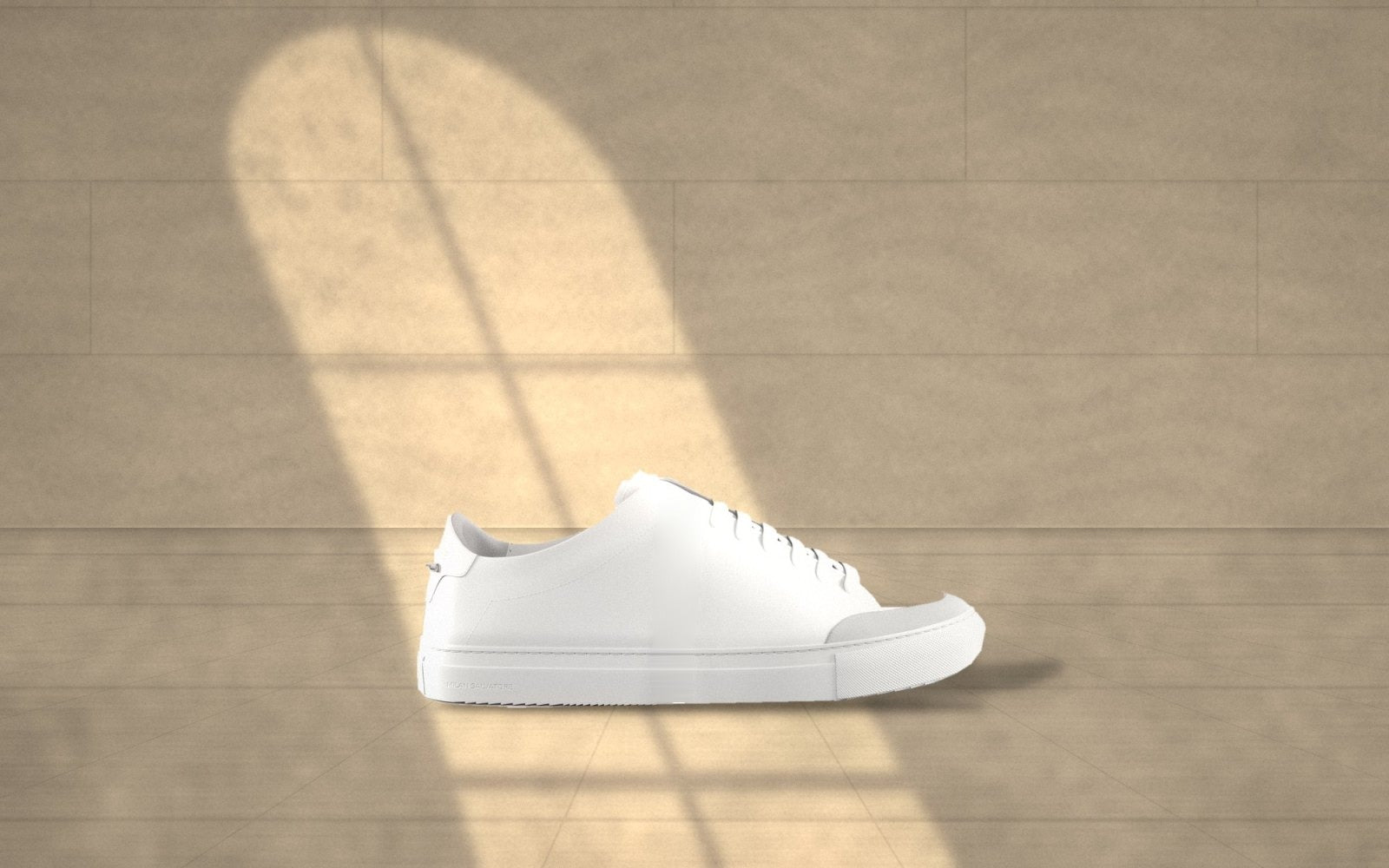 The Bianco Everyday in a warm limestone studio